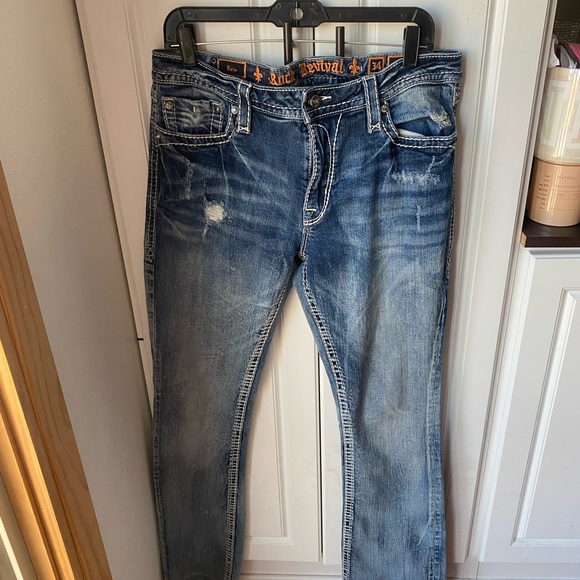 Rock Revival size 34 “Evie” easy boot cut jeans - Picture 2 of 3